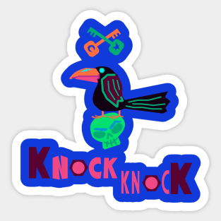 Raven "Knock-Knock" Sticker